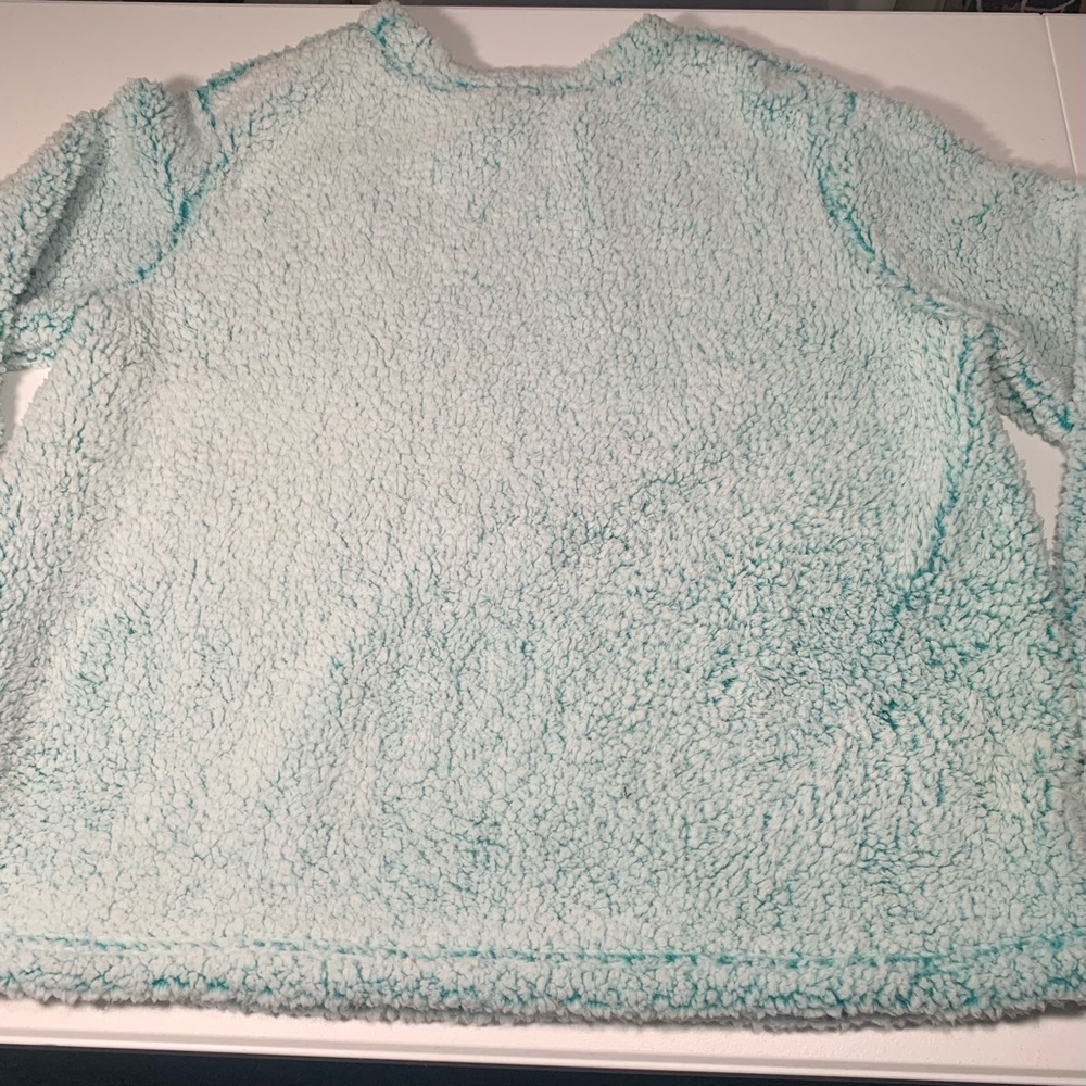 Disney Lilo And Stitch Blue Pullover Sweater Ohana Long Sleeve Fleece NEW - Picture 5 of 8